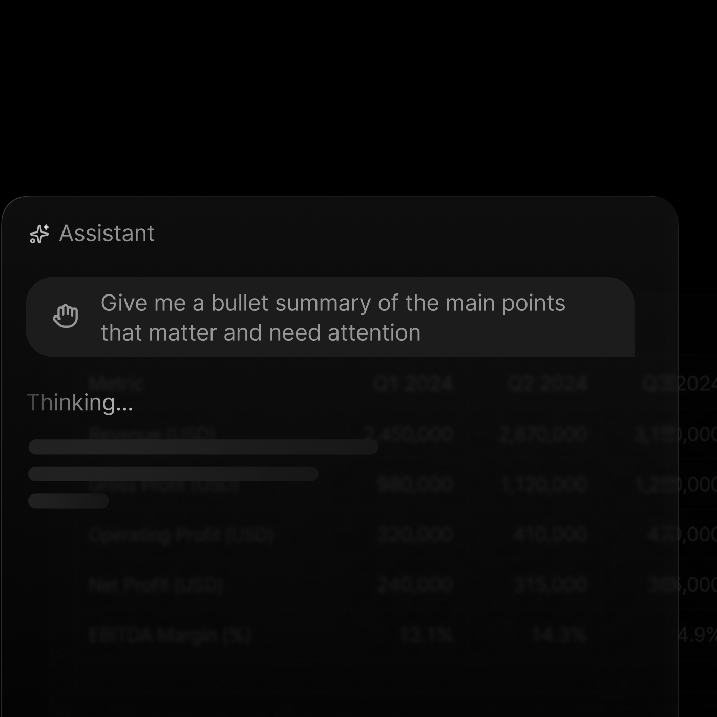Team getting up to speed with AI answers about a Supercut video